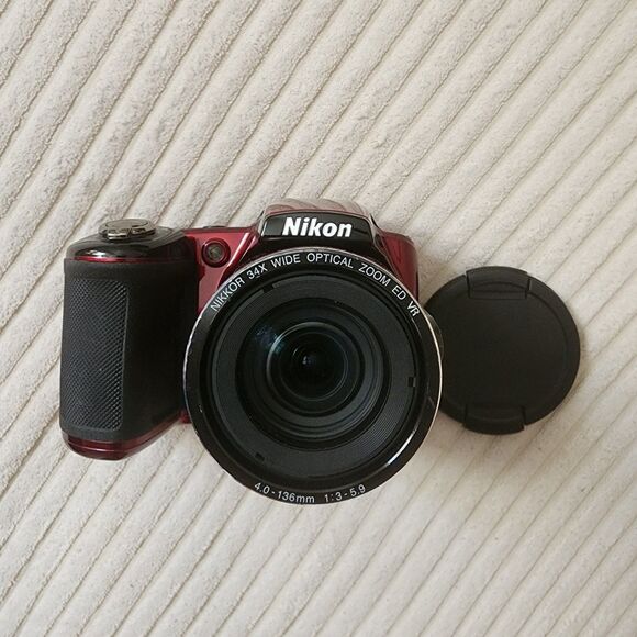 COPY - Nikon Coolpix L830 RED 16 MP-Digital Camera TESTED Excellent